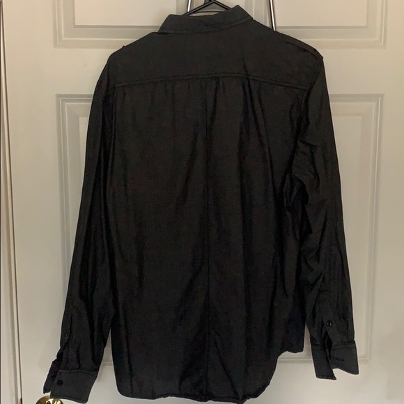 American Rag charcoal gray button down - Picture 4 of 4